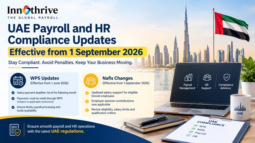 UAE payroll and HR compliance updates effective from 1 September 2026