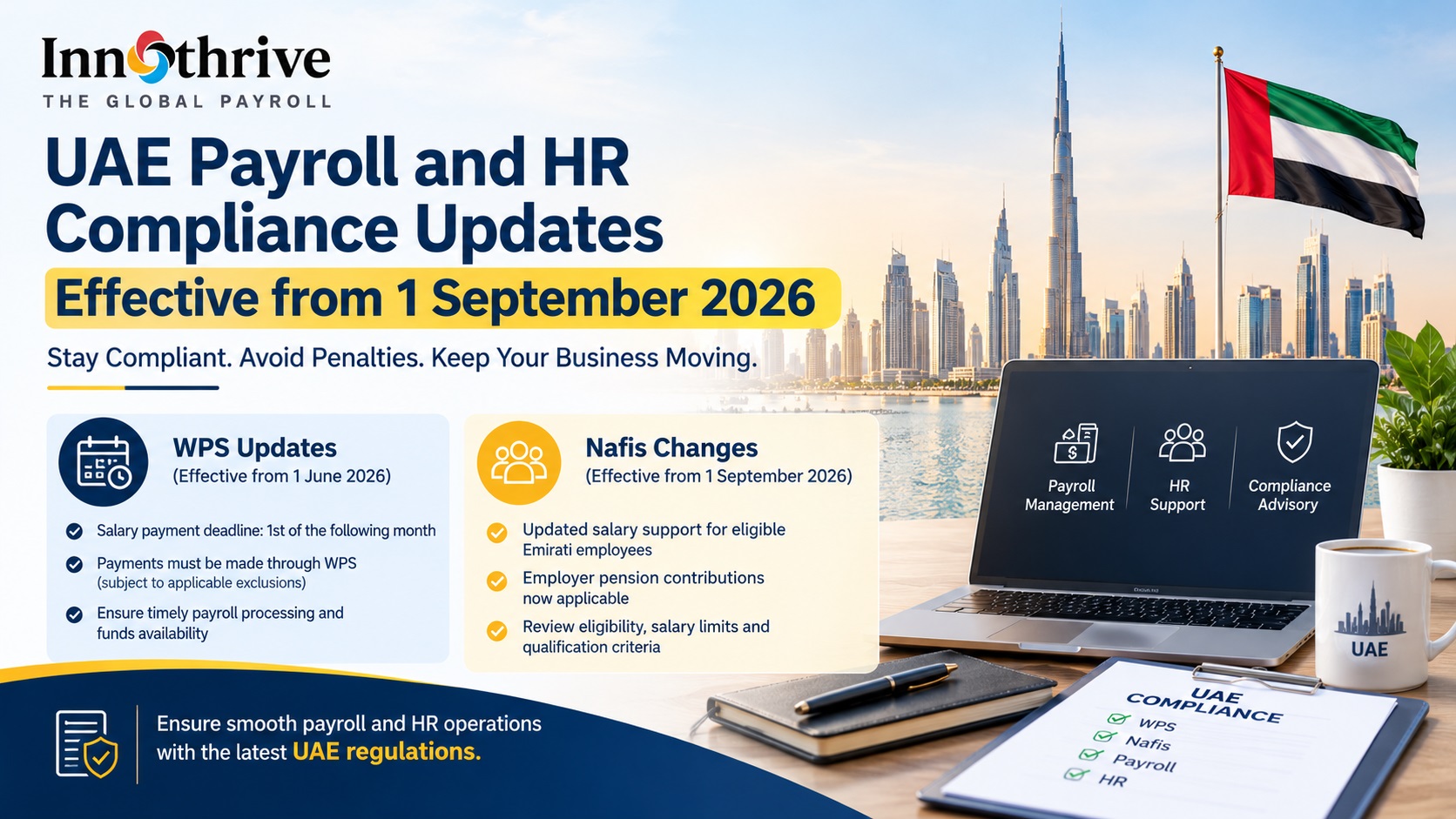 UAE payroll and HR compliance updates effective from 1 September 2026